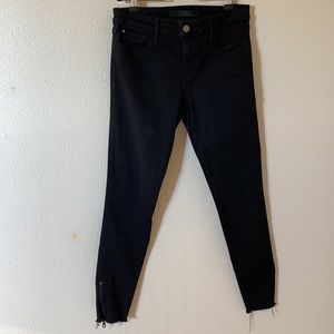 Joe's Jeans Black Skinny Ankle Zip Jeans